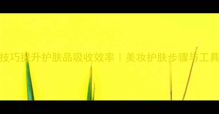 图片 5大科学技巧提升护肤品吸收效率｜美妆护肤步骤与工具全攻略2