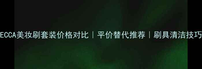 图片 BECCA美妆刷套装价格对比｜平价替代推荐｜刷具清洁技巧2