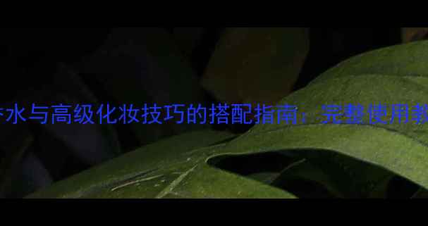 图片 FarrariBlack香水与高级化妆技巧的搭配指南：完整使用教程与上妆灵感2