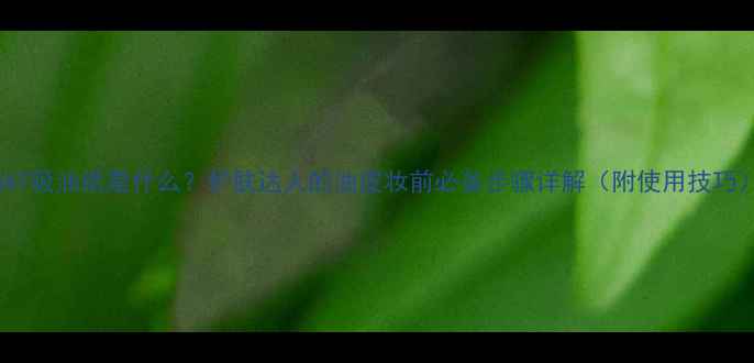 图片 MAT吸油纸是什么？护肤达人的油皮妆前必备步骤详解（附使用技巧）