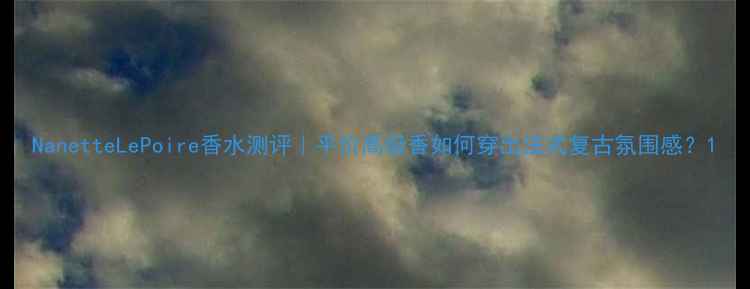 图片 NanetteLePoire香水测评｜平价高级香如何穿出法式复古氛围感？1