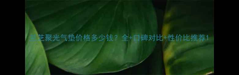 图片 兰芝聚光气垫价格多少钱？全+口碑对比+性价比推荐1