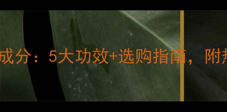 图片 护肤品基础油成分：5大功效+选购指南，附热门品牌推荐1