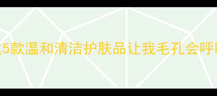 图片 油皮闭口黑头克星！这5款温和清洁护肤品让我毛孔会呼吸💦｜毛孔护理全攻略