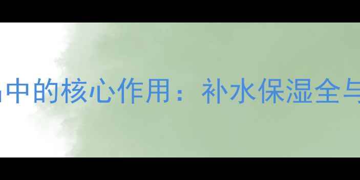 图片 玻尿酸在护肤品中的核心作用：补水保湿全与成分搭配指南2