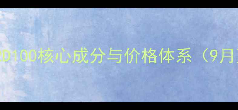 图片 资生堂RD100核心成分与价格体系（9月更新）2
