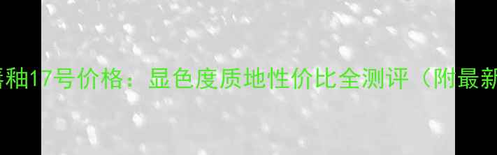 图片 香奈儿唇釉17号价格：显色度质地性价比全测评（附最新报价）1