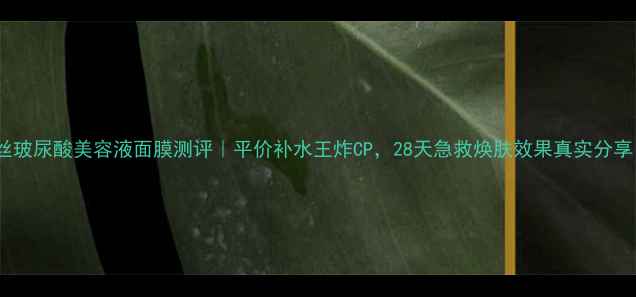 图片 高丝玻尿酸美容液面膜测评｜平价补水王炸CP，28天急救焕肤效果真实分享！2