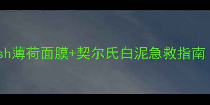 图片 🌟混油皮闭口克星！Lush薄荷面膜+契尔氏白泥急救指南｜急救维稳实测328天✨