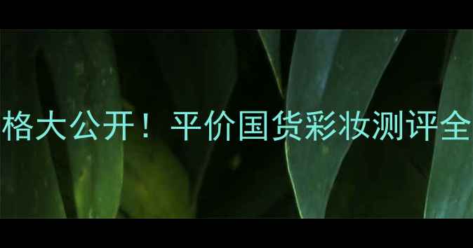 图片 💄Mississigarden价格大公开！平价国货彩妆测评全攻略（附隐藏福利）