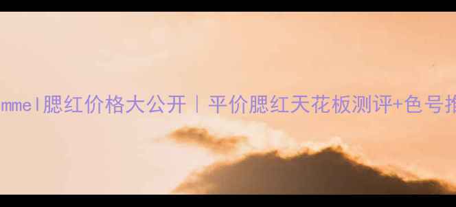 图片 🔥Rimmel腮红价格大公开｜平价腮红天花板测评+色号推荐1